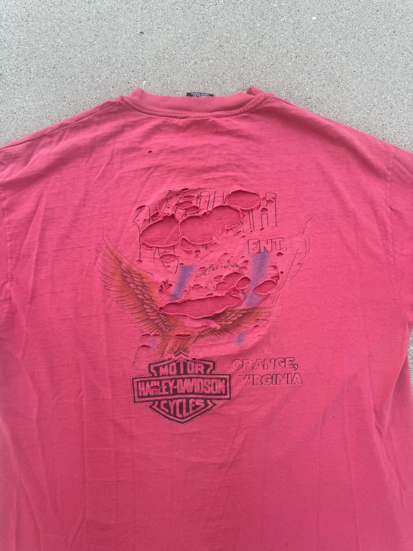 1990s thrashed Harley Davidson tee (L)