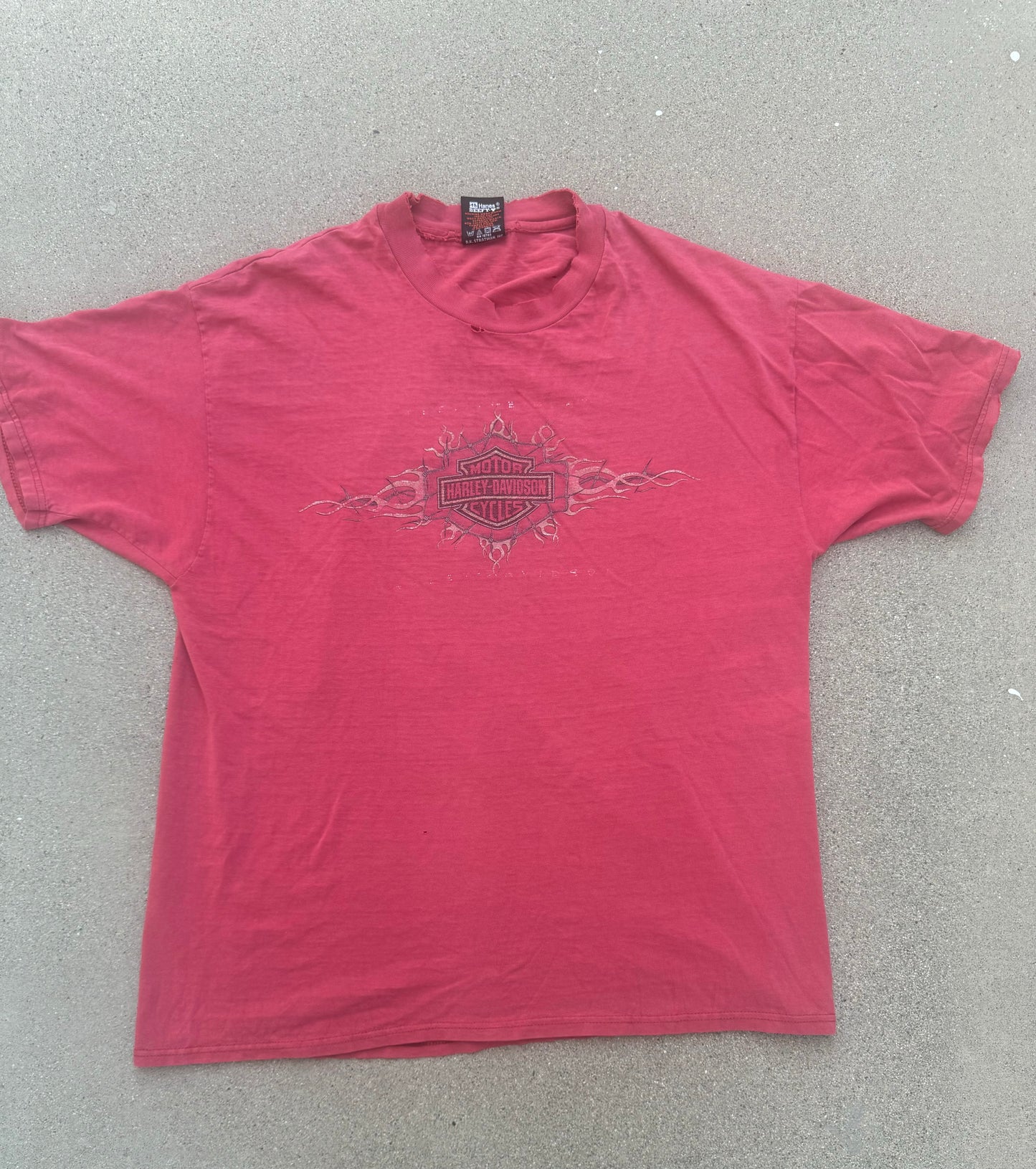 1990s thrashed Harley Davidson tee (L)