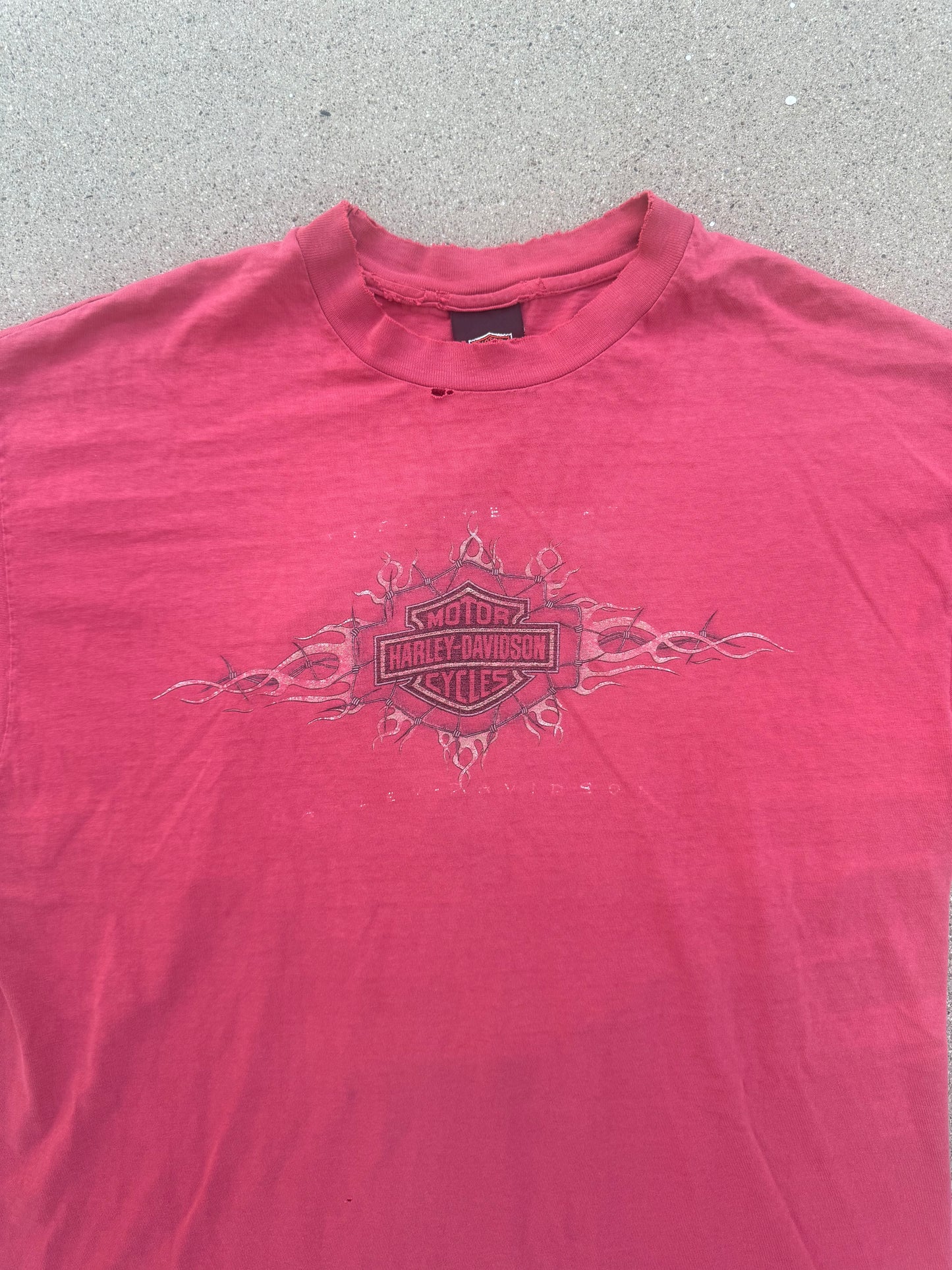 1990s thrashed Harley Davidson tee (L)