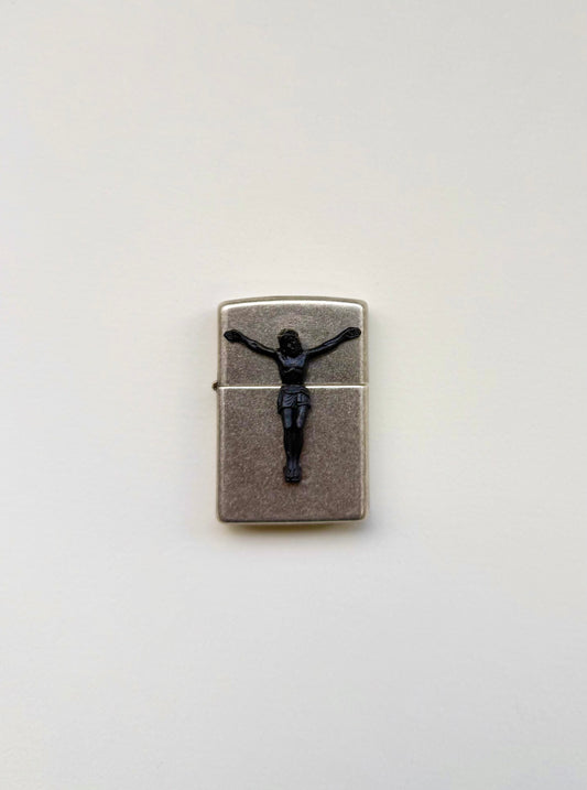 Jesus zippo silver